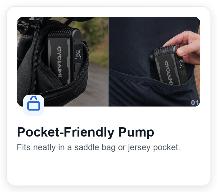 Pocket-friendly pump