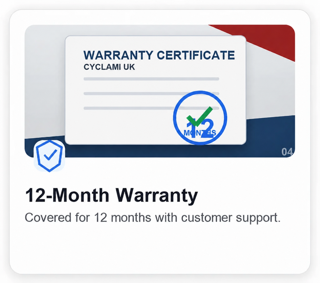 12-month warranty