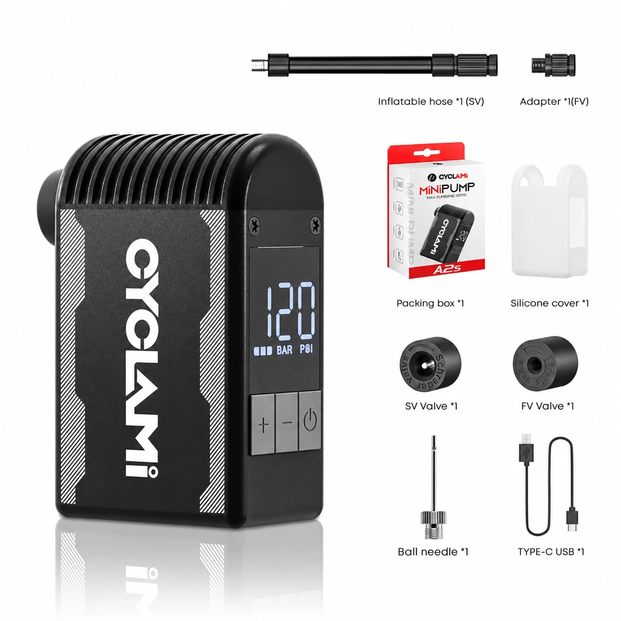 CYCLAMI A2S pump kit and accessories